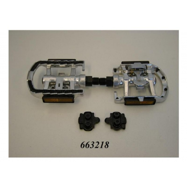 Tecora PEDALEN SPD COMBI ALU 1/2/ 1/2 Zilver