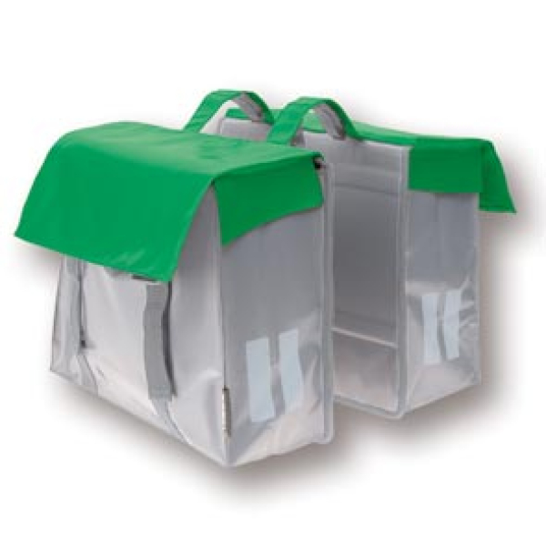 Basil dubb tas Basonyl zi / grn Zilver / Groen