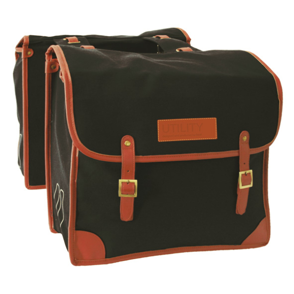 Basil dubb tas Utility jeans bl Blauw / Bruin