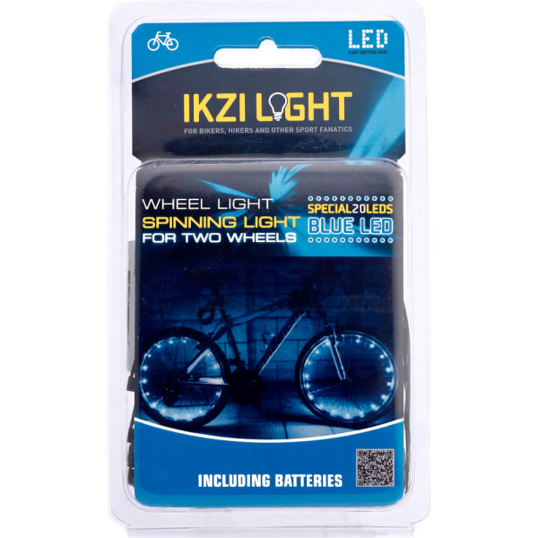 Ikzi spaaklicht met 2x 20 led Blauw