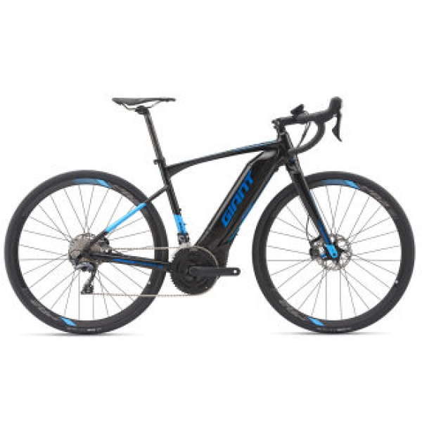 Giant Road-E+ Pro ZWART/BLAUW HEREN 2019