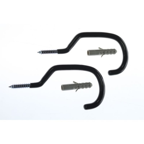 Icetoolz Set ophanghaken (plafond) geplastificeerd zolderhaak Zwart