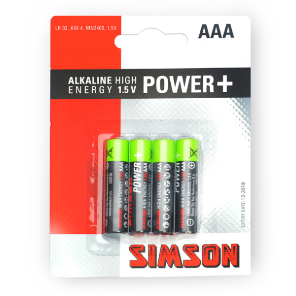 Simson Batterijen power + AAA 4stuks - Afbeelding 2