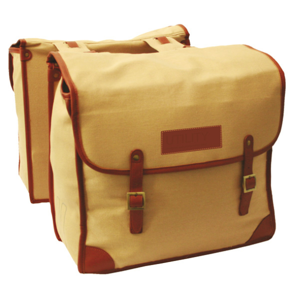 Basil dubb tas Utility canv nat Naturel / Bruin