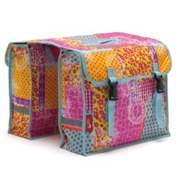 NL tas 230 Fiori dubb colore Roze / Blauw / Oranje
