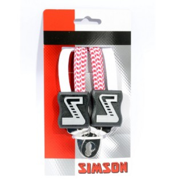 Simson 021366 Snelbinder 49cm extra kort Wit/Roze