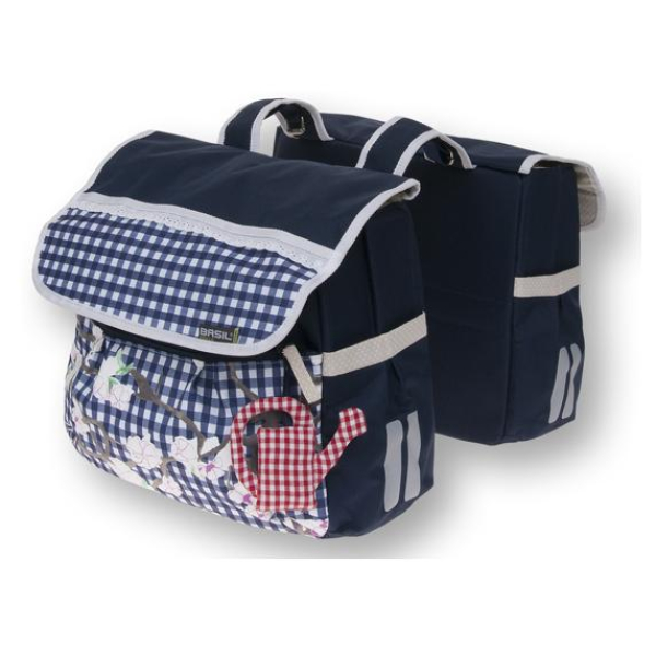 Basil dubb tas Dutch blue Blauw / Wit