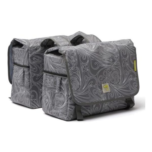 New Looxs NL dubb tas 218 Mondi J isis grey Grijs / Wit