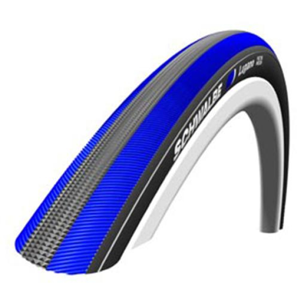 Schwalbe BUB 28X1 SC LUGANO KG ZW/BL Zwart / Blauw