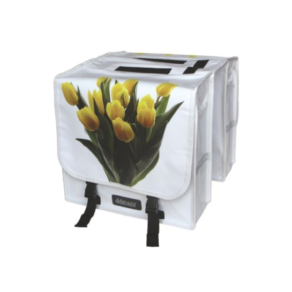 Mirage dubb tas tulpen bisonyl Wit / Groen / Geel