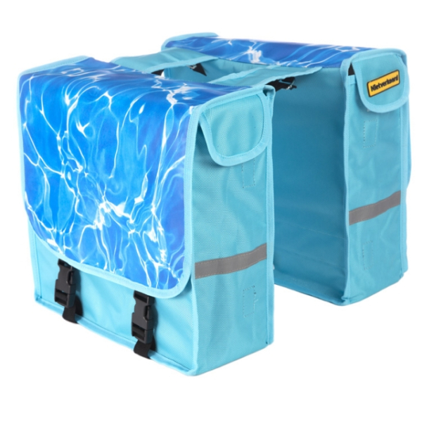 Niet Verkeerd NV dubb tas met water print Blauw