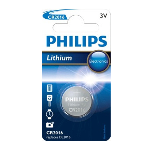 Philips batt CR Lith 3V BP1 Zilver