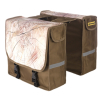 Niet Verkeerd NV dubb tas met hout print Bruin - Afbeelding 2