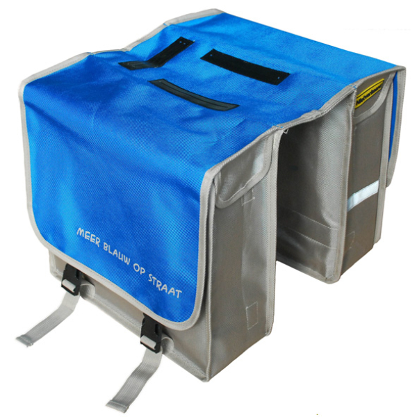 Niet Verkeerd NV dubb tas Basic nylon bl/grs