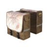 Niet Verkeerd NV dubb tas met hout print Bruin