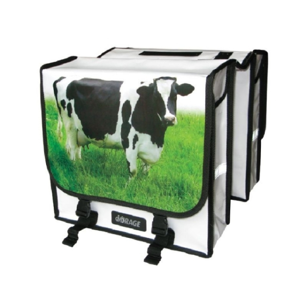 Mirage dubb tas koe bisonyl Wit / Zwart / Groen