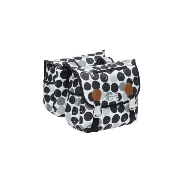 New Looxs dubbele tas Fiori Dots Zwart