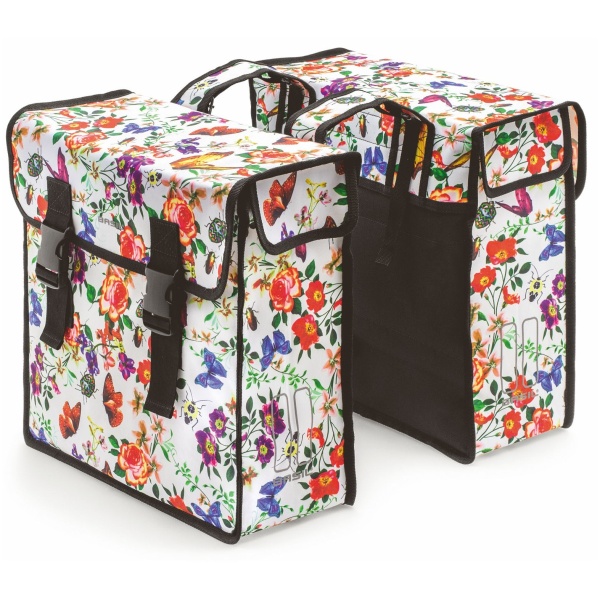 Basil fietstas dubbel Mara XL meadow Meadow Multi