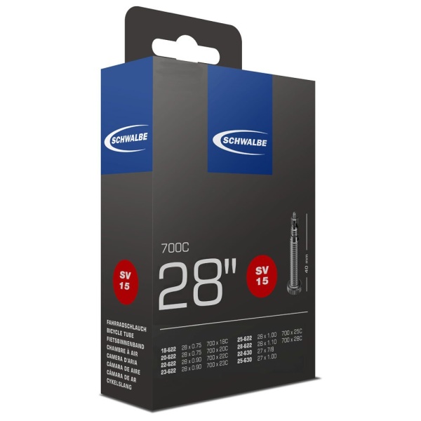 Schwalbe Bib SV15 18/28-622 FV 28x3/4-7/8-1.00-1.10 BLACK - Afbeelding 3