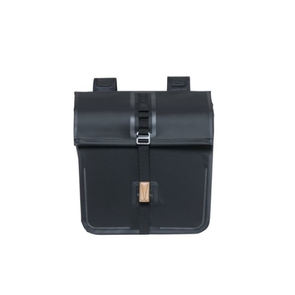 Basil fietstas dubbel Urban dry black Solid Black - Afbeelding 5
