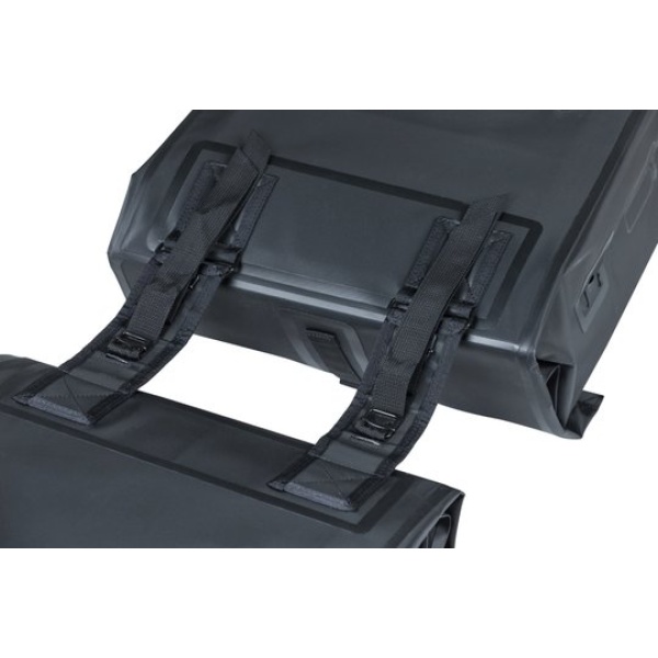 Basil fietstas dubbel Urban dry black Solid Black - Afbeelding 4