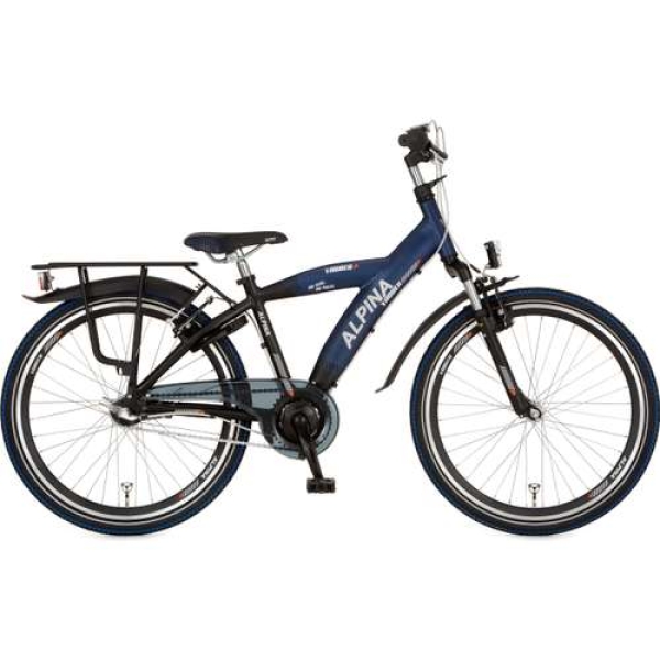 Alpina Yabber 26 inch Sporty Blue Matt - Jet Black Metallic Matt Jongens 2025